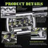 Bricologht Fit Chevy Kodiak C4500 C5500 2003-2009 5x7''7X6'' LED HEADLIGHT