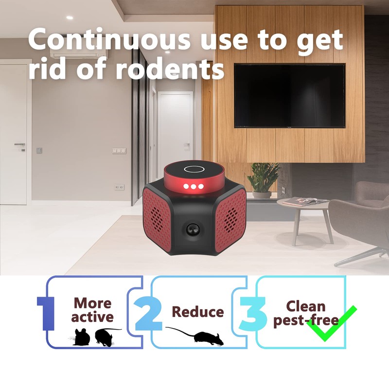 Mice Repellent Plug-ins, Rodent Squirrels Repellent Indoor Ultrasonic Pest Rodent