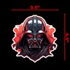 SW Vader Helmet Sticker Decal Notebook Car Laptop 5.5"x5.5" (Color)