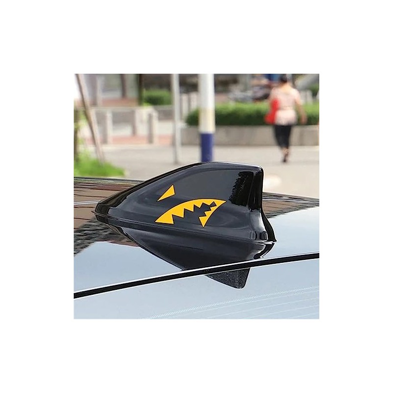 JINYUNDUOSP Antenna Shark Teeth Fin Vinyl Overlay Decal Compatible with