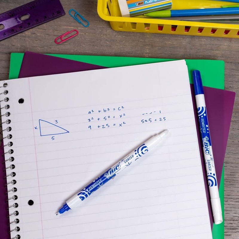 BIC Tintenkiller, 4 Stück, Tintenlöscher schmierfest, Ideal für das Büro,
