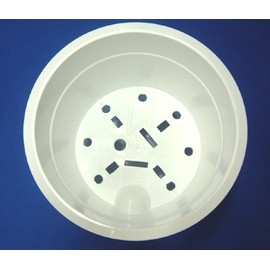 Bottom Water Supply Plastic Pot No. 5 with Translucent Saucer, Set of 1