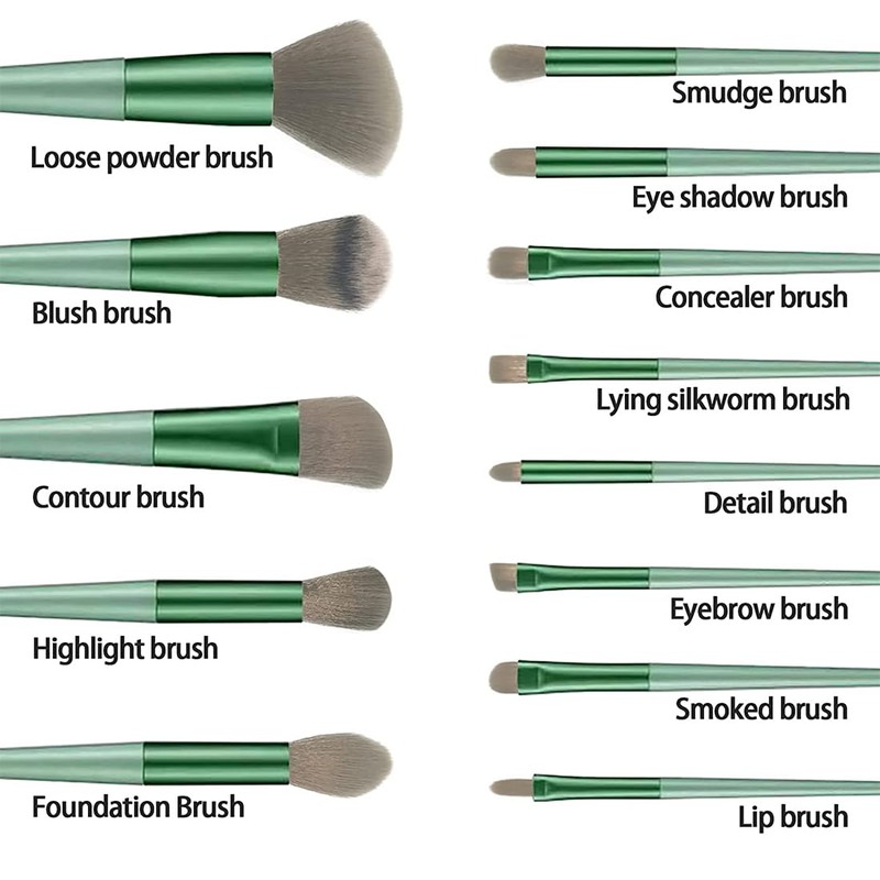 SJBAUTYO 13 Piece Make Up Brush Set, Professional Makeup Brushes,