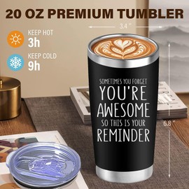 Birthday Gifts for Men, Gifts Baskets for Him, Father's Day Gifts for Dad, Men,Grandpa, Inspirational Gifts for Men Dad Husband Friend Boyfriend, Thank You Gifts for him- 20 Oz Travel Tumbler