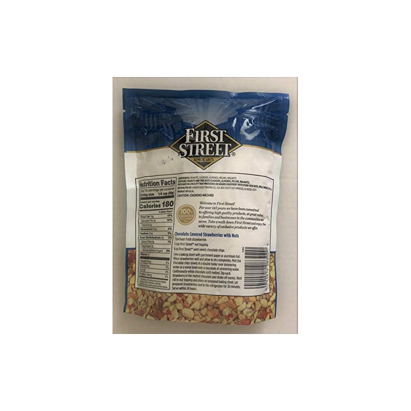 16oz First Street Nut Topping Great for Baking & Ice