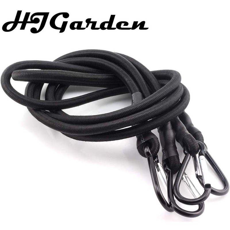 2pcs 60x1/3 Inch Bungee Cord with Hook Heavy Duty Straps