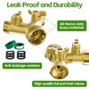 SPECILITE Heavy Duty Brass Garden Hose Splitter 2 Way, Water