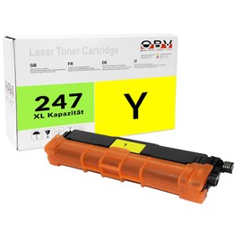 OBV TN247 Compatible Toner to Replace Brother TN-247Y TN-243Y DCP L3510CDW L3550CDW HL-L3210CW L3230CDW L3270CDW L3280CDW MFC L3710CW L3730CDN L3740CDN L3740CDN L3740CDN L330CDN L3740CDN L3750CDW
