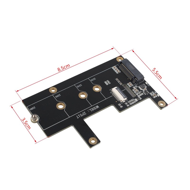 ZDE ZP517A PCIe to M.2 Key M NVMe SSD Shield