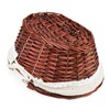 JOIKIT 2 Pack Wicker Woven Basket with Handle, Oval Wicker