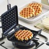 ZDSFSD 1 Piece Waffle Iron Plates Deep Fill Non-Stick Aluminum