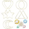 CHELIZIYA 10+4+100 Pcs Dream Catcher Rings Set, Metal Hoops for