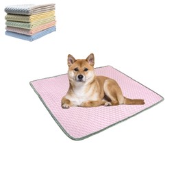 SCSHAN Cat Mat Bed, Large 32x48 Washable Breathable Pet Crate Pad for Indoor Outdoor Dog Puppy Cages Floor Car Seats Sofa Bed Cover Pink 1Pack