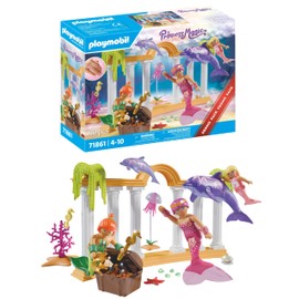 PLAYMOBIL Promo Pack Mermaid Treasure with Dolphins Toy from 4 Years Gift for Children Fairytale Underwater Adventure with Figures 71861