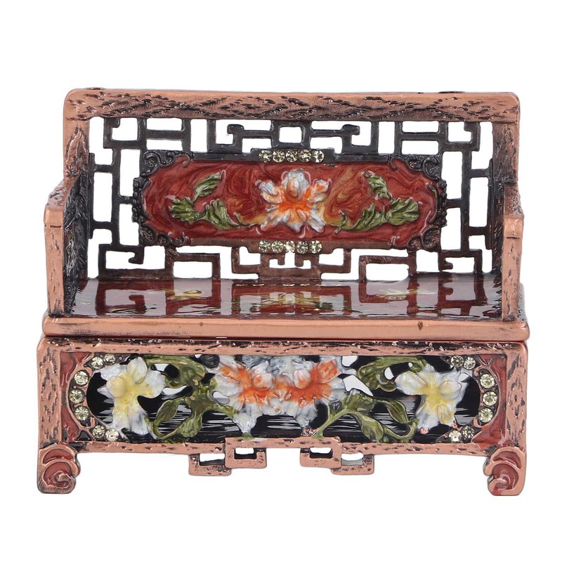 Vintage Jewelry Box Antique Sofa Shape Desktop Jewelry Box Trinket
