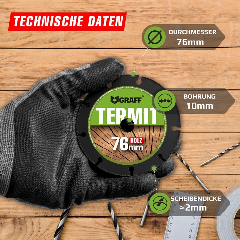 Cutting Disc Wood 76 mm - Multi Carbide Cutting Disc