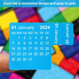2024 Calendar Stickers Monthly Index Tabs Planner Adhesive Divider 10 Sets 240 Tabs