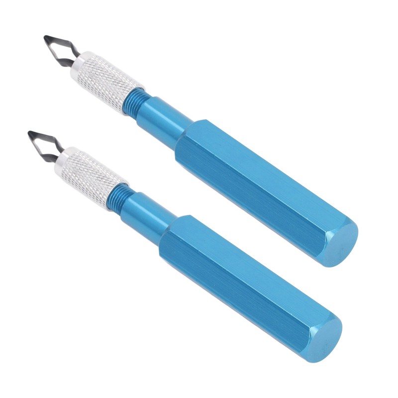 2 Set Floor Skiving Knife 4Pcs HSS Blades Aluminum Alloy