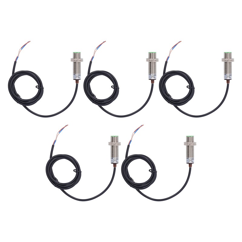 5Pcs Inductive Proximity Switch 150Hz 2 Wire Normally Open IP65