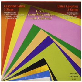 Yasutomo Fold 'EMS Origami Paper 55/Pkg-Assorted Colors