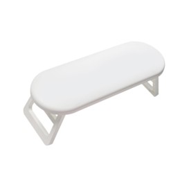 Amagogo Nail Arm Rest Manicure Hand Rest, Folding DIY Professional Manicure Pillow, Nails Tech for Outdoor, Salon, Travel Shop Home, white
