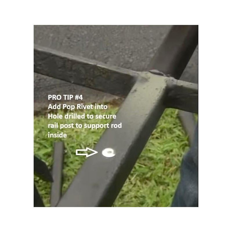 ANVIL Rail Banister Repair mounting Base- No Welding Needed Repairs