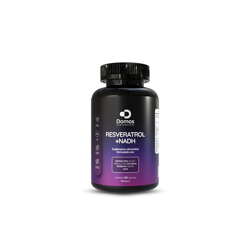 Suplementos Domos - Resveratrol + Nadh + Semilla De Uva