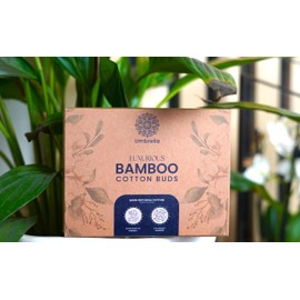Natural Bamboo Cotton Buds - 200 Pieces - Sustainably Sourced, Biodegradable, Plastic Free