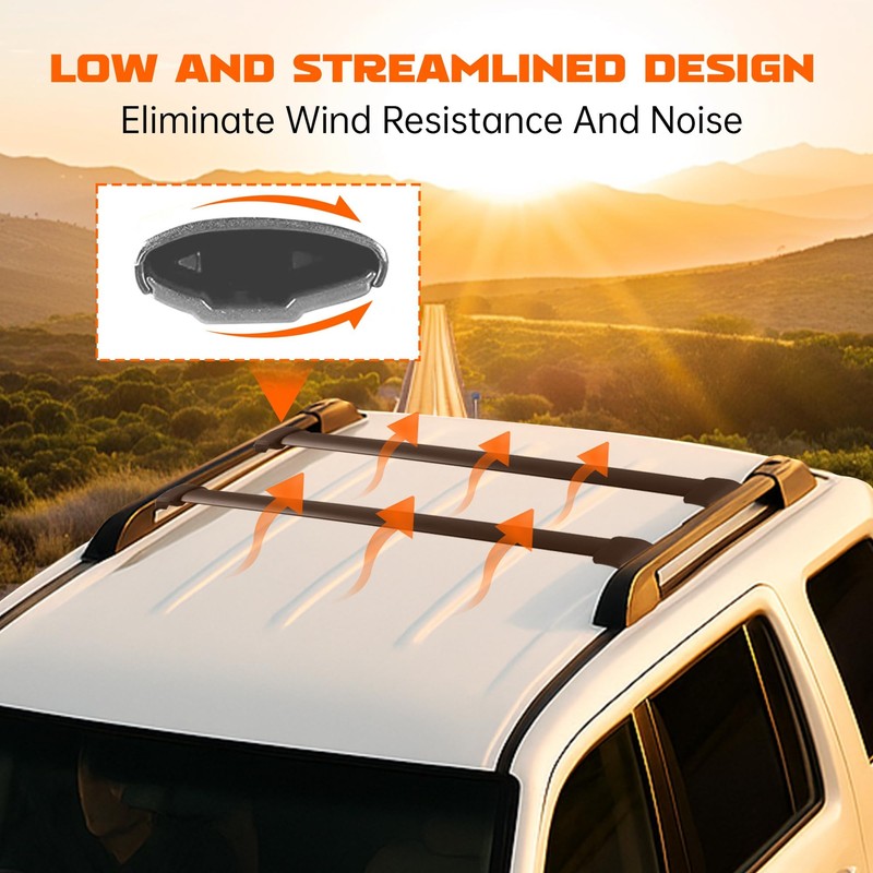 HECASA Roof Rack Side Rails Compatible with 2009-2015 Honda Pilot
