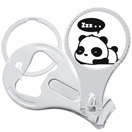 Sleepy Panda Cute Nail Clippers Plus Bottle Opener Keychain