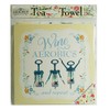 Cook Shop 207030010" Wine Aerobics Tea Towels, Polyester, Yolk Yellow