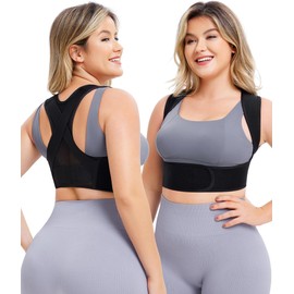 Junlan Posture Corrector Back for Men and Women, Back Posture Corrector, Back Trainer Shoulder Strap, Relieves Back and Neck Pain