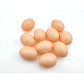 Fake Eggs Artificial Plastic Eggs Nesting Eggs for Chickens Pack of 10 Artificial Eggs for Hatching Aid Laying Chickens