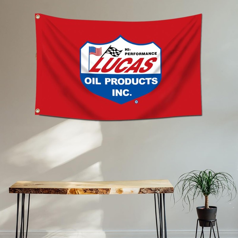 ENMOON Oil Flag Banner (3x5Ft,150D Poly, HD Printing) Racing Motor