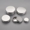 12PCS 5ml Round Metal Aluminium Nail Art Lip Balm Makeup