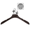 Plastic Extra Wide Suit Hangers, Pack of 20, Width: 17.7",Notched