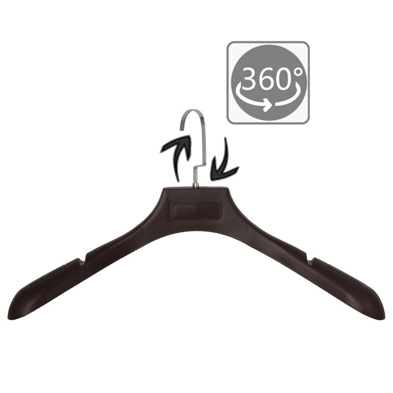 Plastic Extra Wide Suit Hangers, Pack of 20, Width: 17.7",Notched