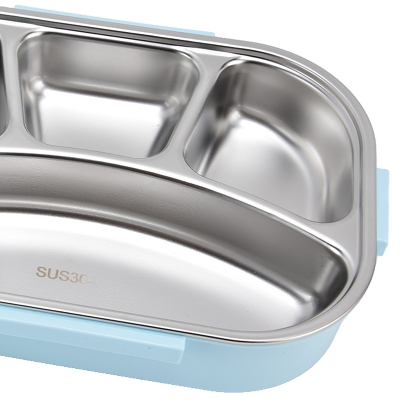 Lunch Box Removable Tray Keep Warm Function Food Grade Plastic