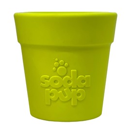 SodaPup Flower Pot – Durable Dog Treat Dispenser & Chew Toy Made in USA from Non-Toxic, Pet Safe, Food Safe Rubber Material for Mental Stimulation, Problem Chewing, Calming Nerves, & More