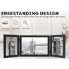 Triple Photo Picture Frame 6 x 4, Black, Holds 3