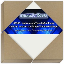 350 Soft Off-White Translucent 17# Thin Sheets - 4" X 4" (4X4 Inches) Small Square Card Size - 17 lb/Pound Light Weight Fine Quality Paper - Tracing, Fun or Formal Use - Not a Clear Transparent