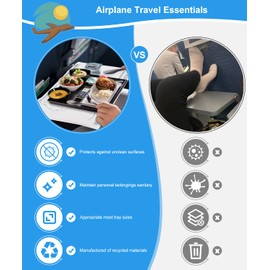 Airplane Travel Essentials Tray Table Cover, 10 Pack Dinosaur Coloring Game Disposable Placemats Provide Safe Fresh Table Surface, Christmas gifts Travel Accessories Must-Haves for Kids Toddlers, Baby