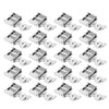 20 Pcs Zipper Presser Foot Stainless Steel Invisible Zipper Sewing