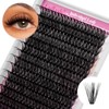 Individual Lashes 17mm Cluster Lashes Large Tray DIY Lash Extension