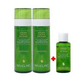 Max Clinic Oil Foam Cleansing Home Shopping Cleansing Foam Golden Cactus, 2 x 110g + 60g, 1 x Max Clinic / 맥스클리닉 오일 폼 클렌징 홈쇼핑 클렌징폼 골든 선인장, 110g 2개+60g, 1개