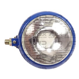 APUK LH & RH Blue Metal Headlight Lamp Replacement for Fordson Power Super Dexta Major Tractor