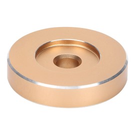 ASHATA Aluminum 45 RPM Adapter,7 inch Record Adapter 45 RPM Record Turntable Adapter Clamp Adapter,for Most Big Hole Records(Gold)
