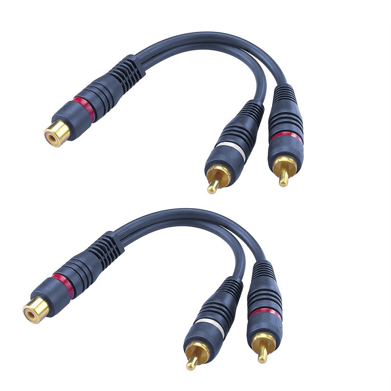 SIENOC RCA Audio Set RCA to Dual RCA,3.5mm to RCA