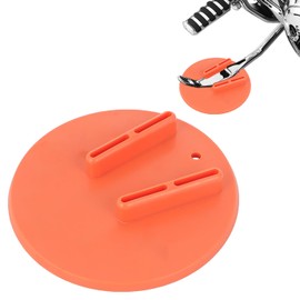 SUNPIE Motorcycle Kickstand Pads Hard Kickstand Support for All Motorcycle Universal Motorcycle Parking Pad Plate Helps Park Your Bike on Hot Pavement Grass Soft Ground, Orange