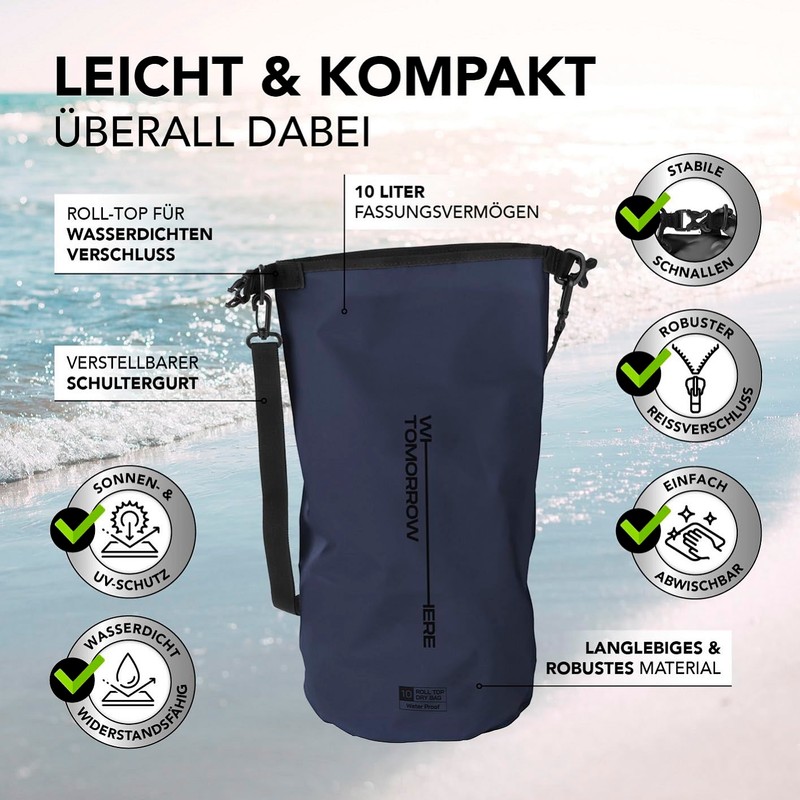 #DoYourOutdoor Where Tomorrow Dry Bag 2L Grey - Waterproof Backpack